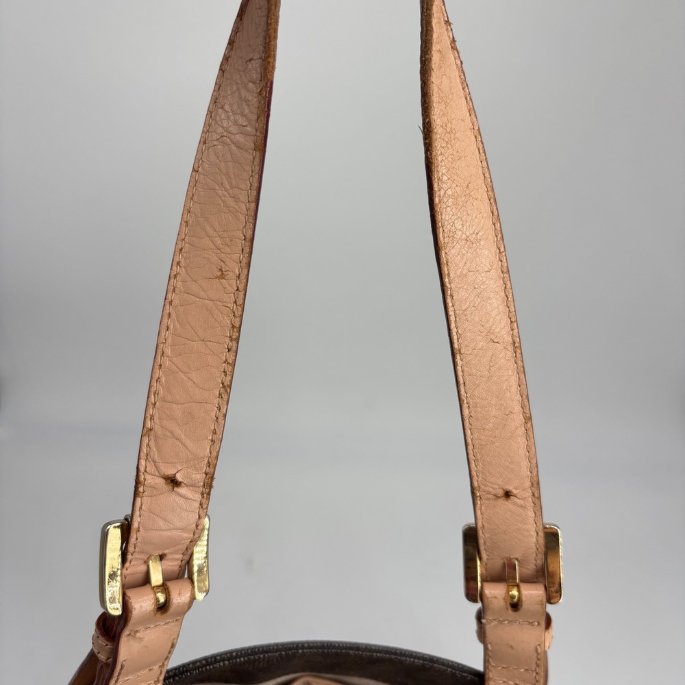 Michael Kors Tote Bag Womens Large Brown MK Monogram Signature Jet Set Travel - Picture 8 of 10
